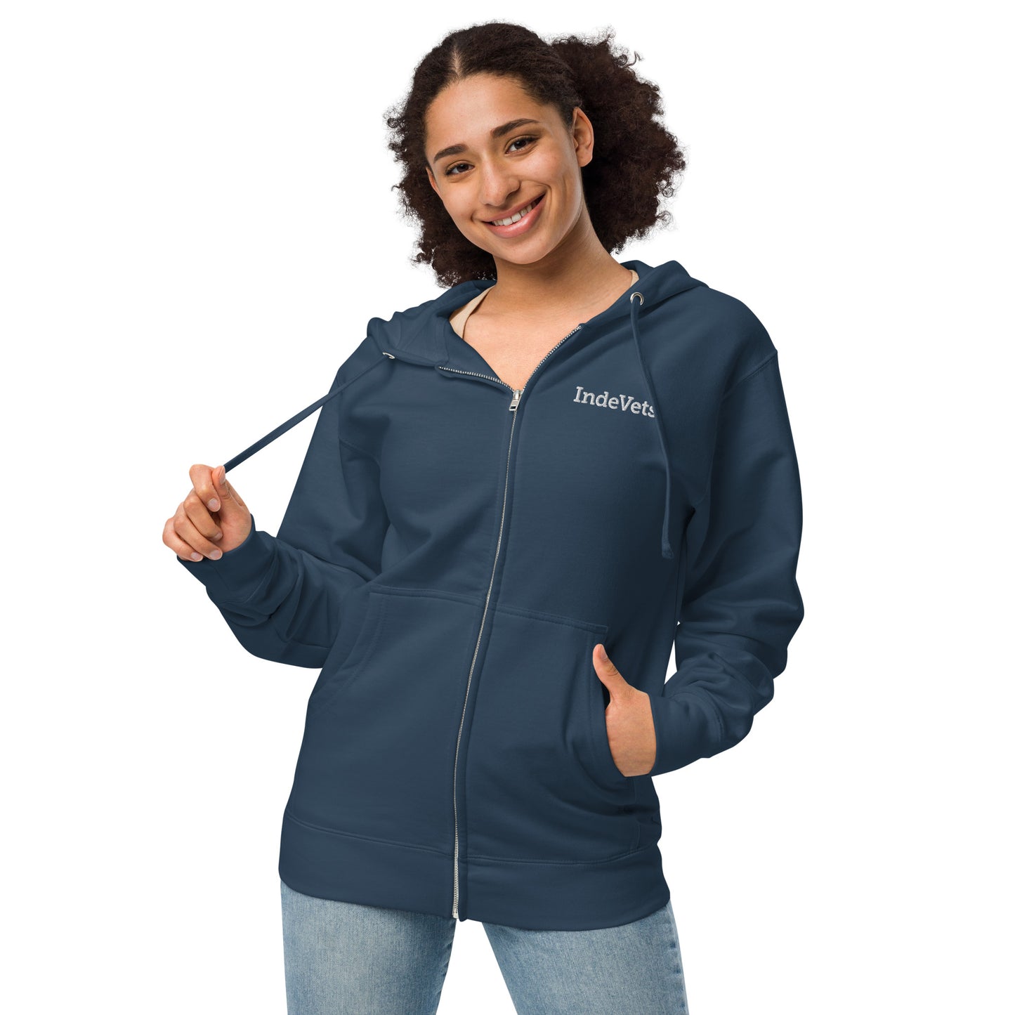 Unisex Zip Up Hoodie (Embroidered)