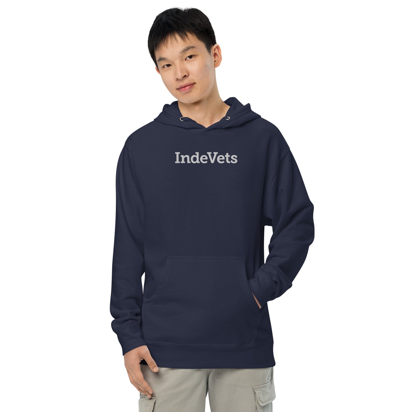 Unisex Midweight Hoodie (Embroidered)